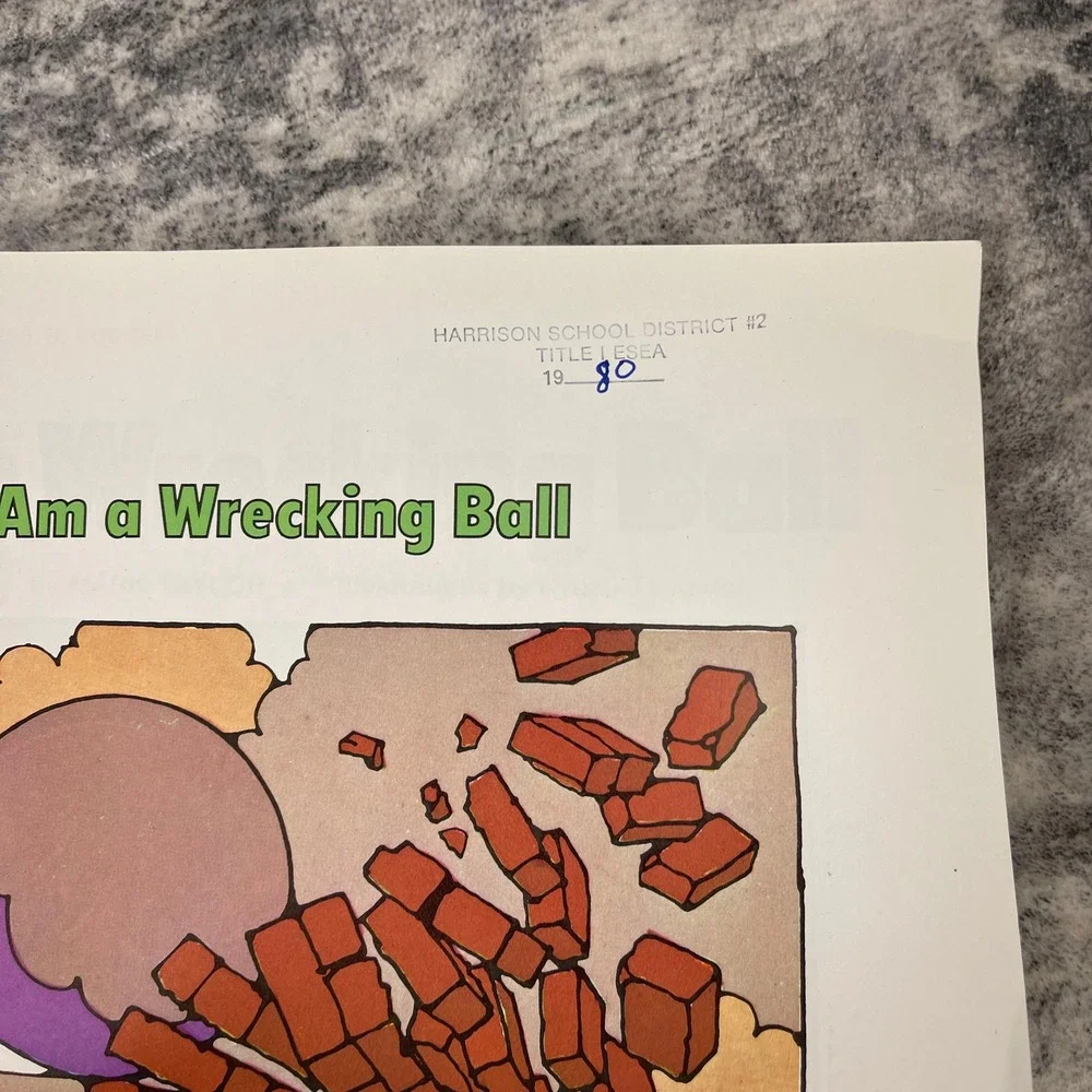 I Am a Wrecking Ball Softcover Book 1978‎ Pathfinder Level 3 Allyn and Bacon